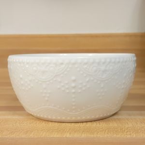 Ceramic Queen Lace Fruit Bowl